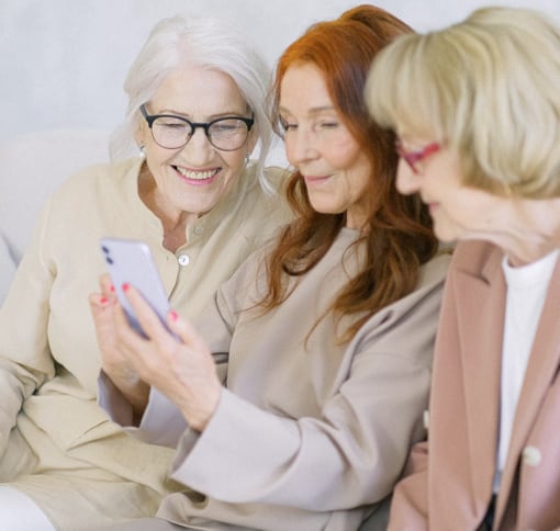 Group of women videochatting